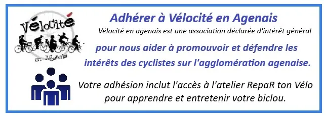 Adhérez  à Vélocité en Agenais