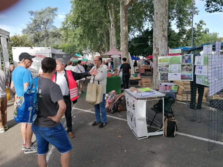 Notre stand sécurité routière au marché du Pin