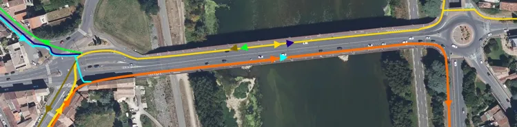 Les flux cyclables (par Vélocité en Agenais)